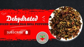 Dehydrated Diced Red & Green Bell Peppers – Air Dried Vegetables